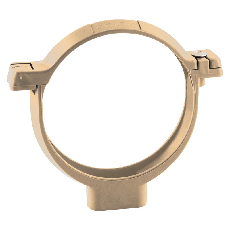 Collier de fixation à vis pour tube de descente Ø80 sable