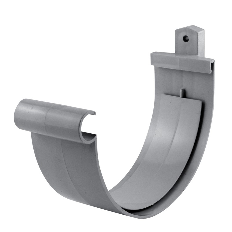 Jonction à coller gouttière ronde dév.330 gris