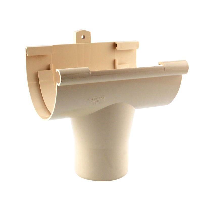 Naissance centrale à coller gouttière ronde dév.250 sable