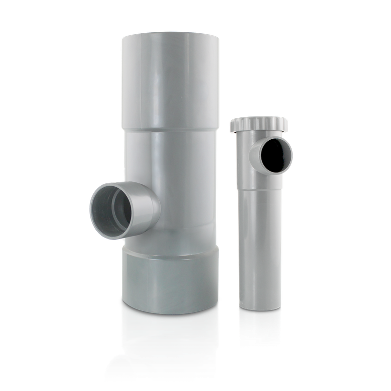 Collecteur récupérateur d'eau de pluie gris pour tuyau Ø50 – Image 4