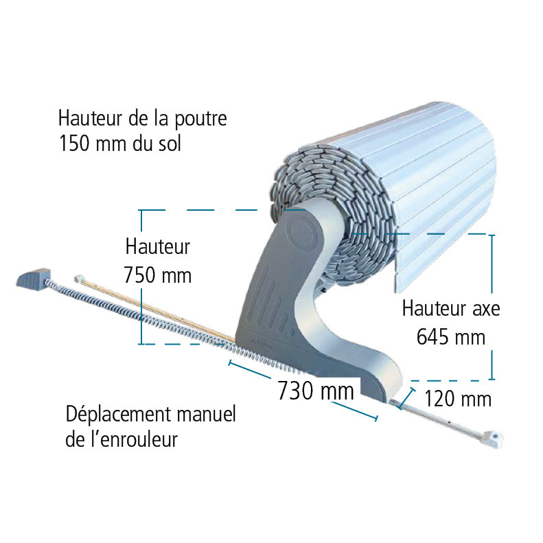 Couverture automatique hors-sol Marquise sur rail – Image 2