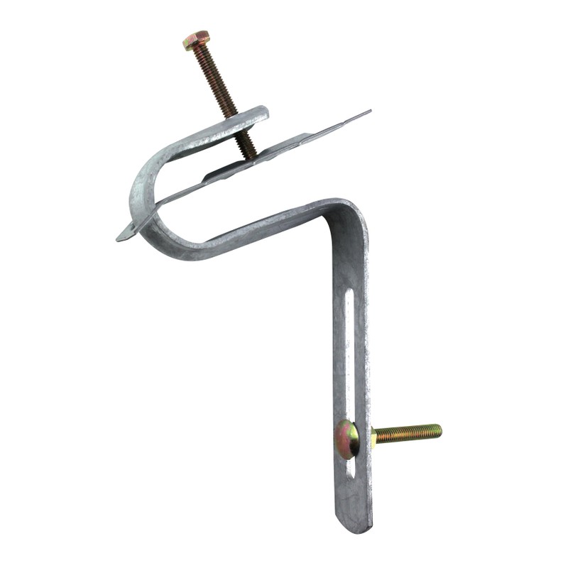 Étrier galvanisé avec plaque pour tuile gouttière C140