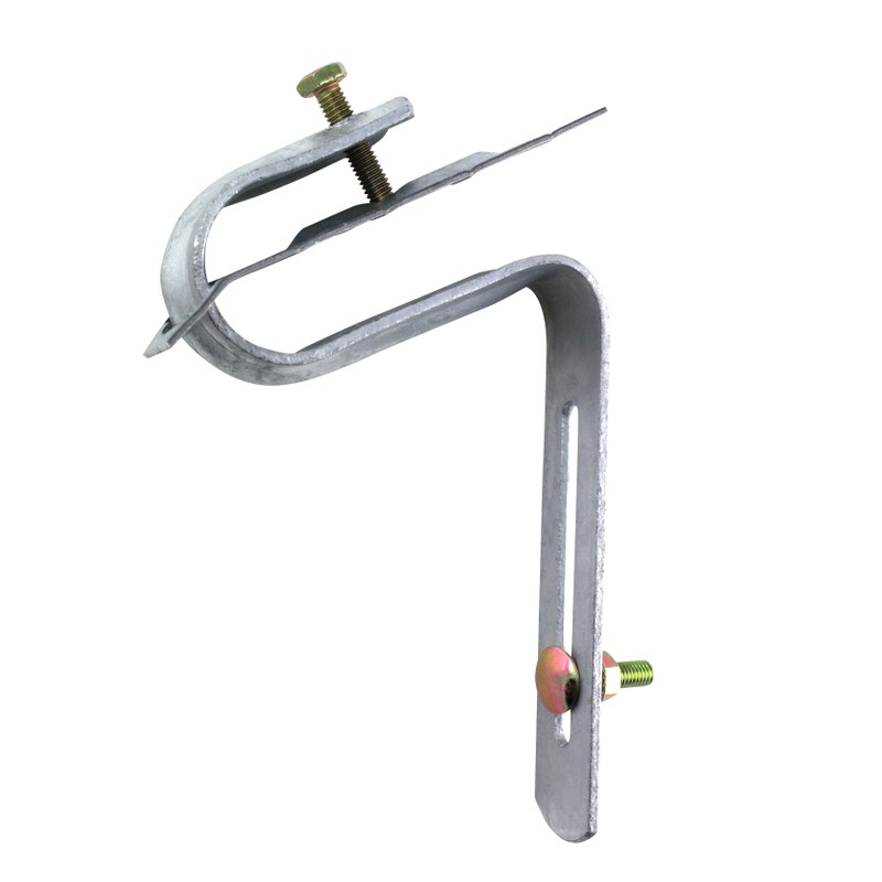 Étrier galvanisé avec plaque pour tuile gouttière dév.250