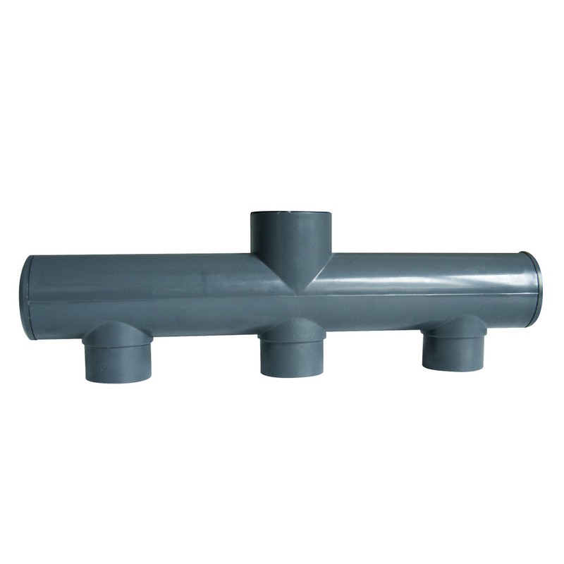 Collecteur PVC pression 3 entrées/1 sortie