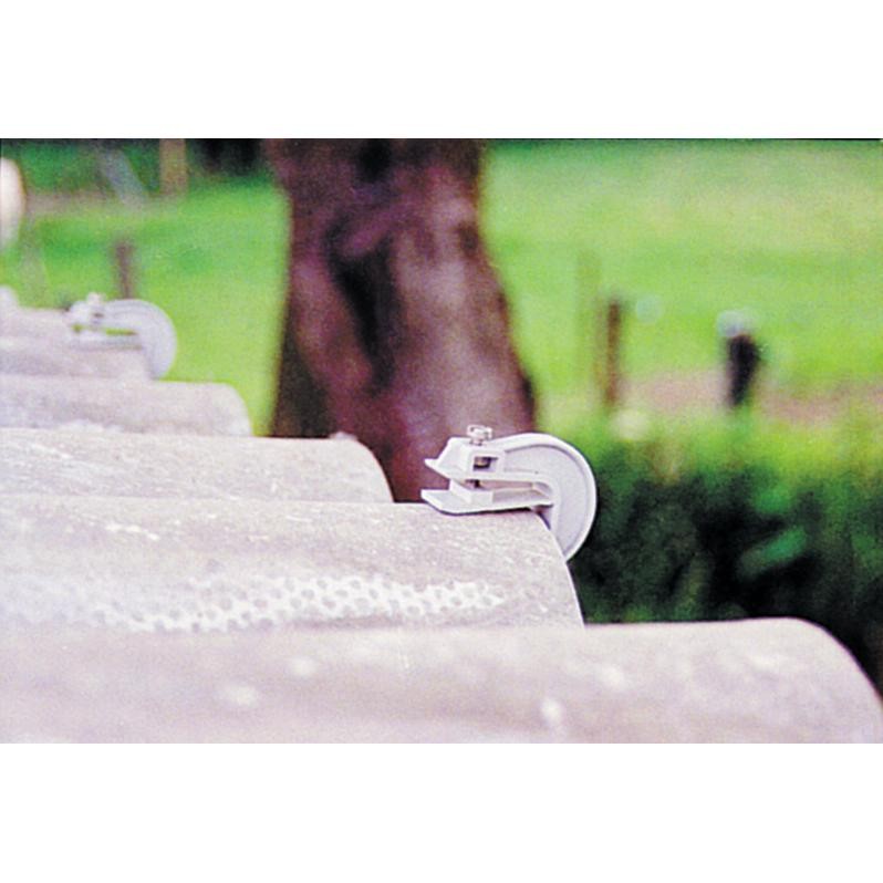 Crochet orientable gouttière blanc – Image 2