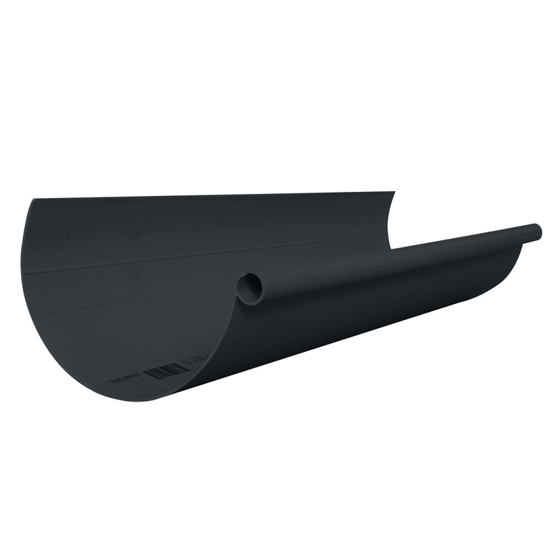 Profil de gouttière ronde dév.250 graphite