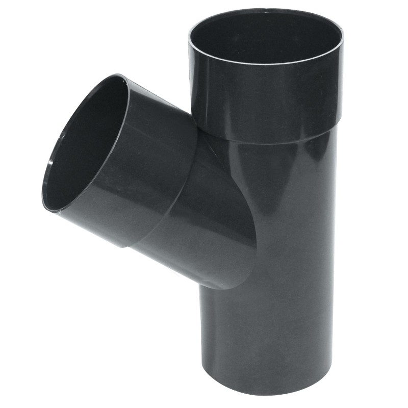 Culotte de descente 67° Ø80 mâle/femelle graphite