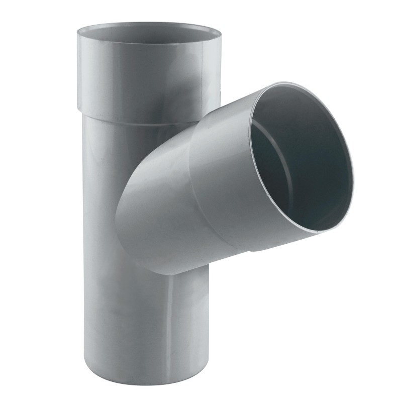 Culotte de descente 67° Ø80 mâle/femelle gris