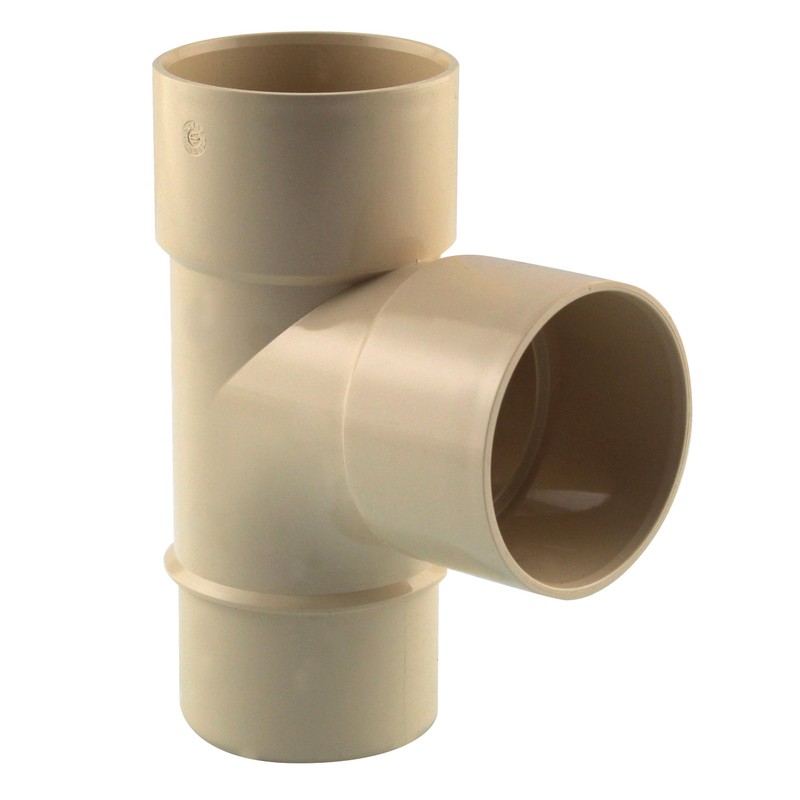 Culotte de descente 87° Ø50 mâle/femelle sable