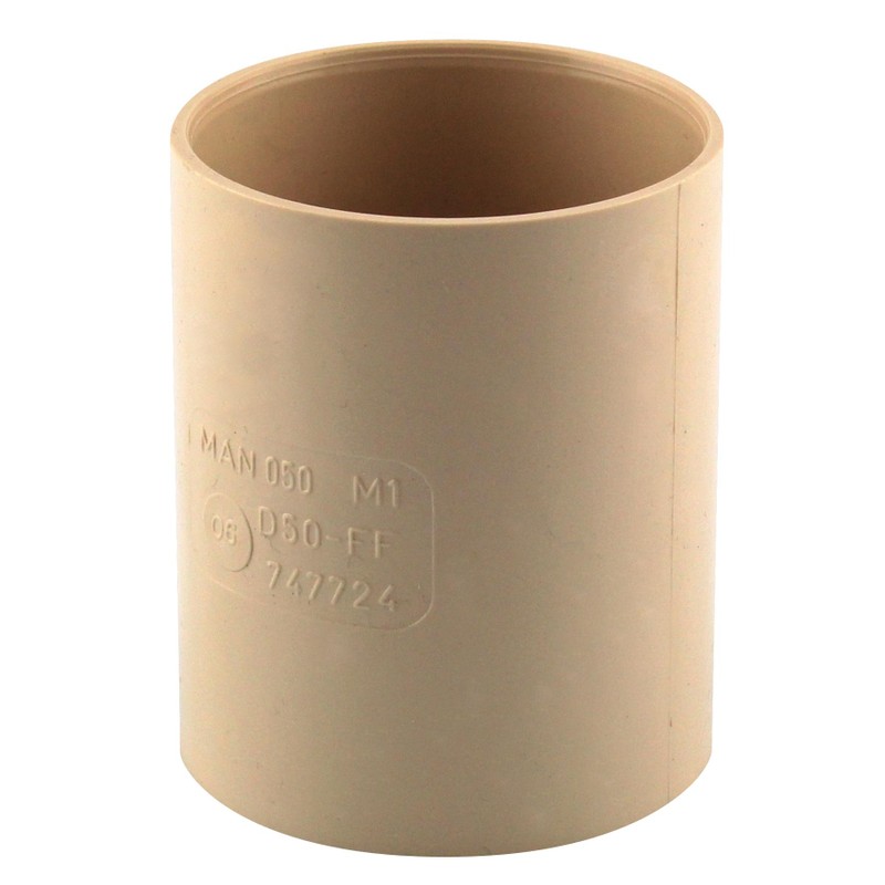 Manchon de descente Ø50 femelle/femelle sable