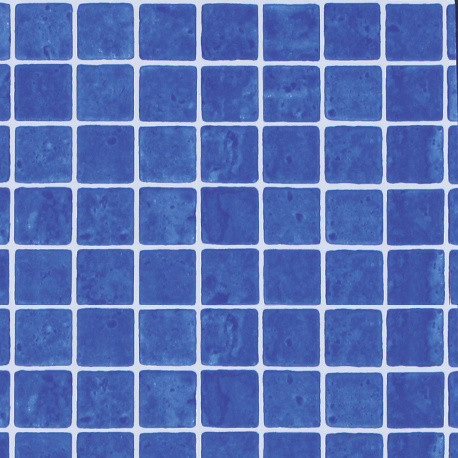 Membrane armée 150/100e mosaic bleu Antidérapantes 1,65m x 10m en rouleau