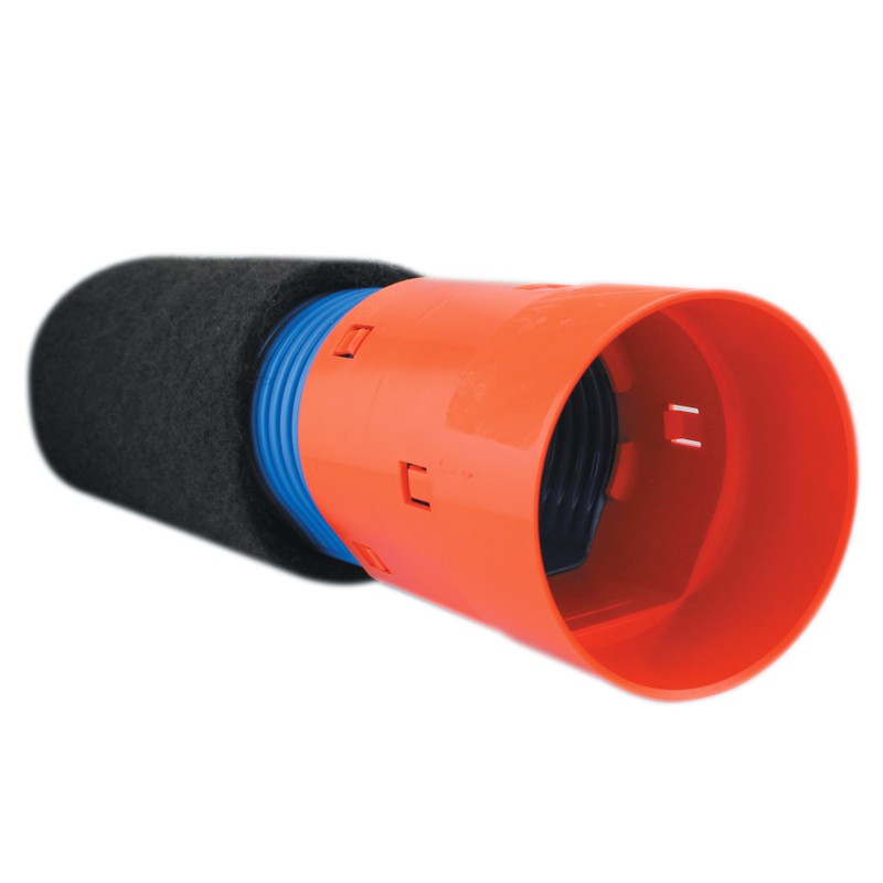 Drain rigide enrobé CR4 Batifibre Ø90 longueur 2m