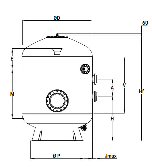 Filtre bobiné composite Plancher haut rendement - 1,2m média filtrant