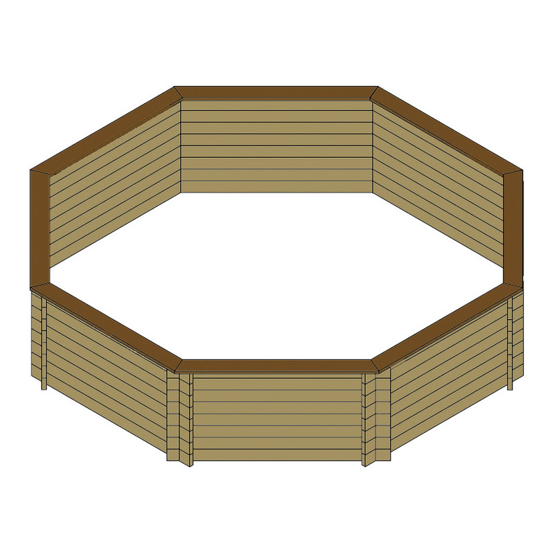 Piscine bois octogonale modèle Paimpont – Image 2