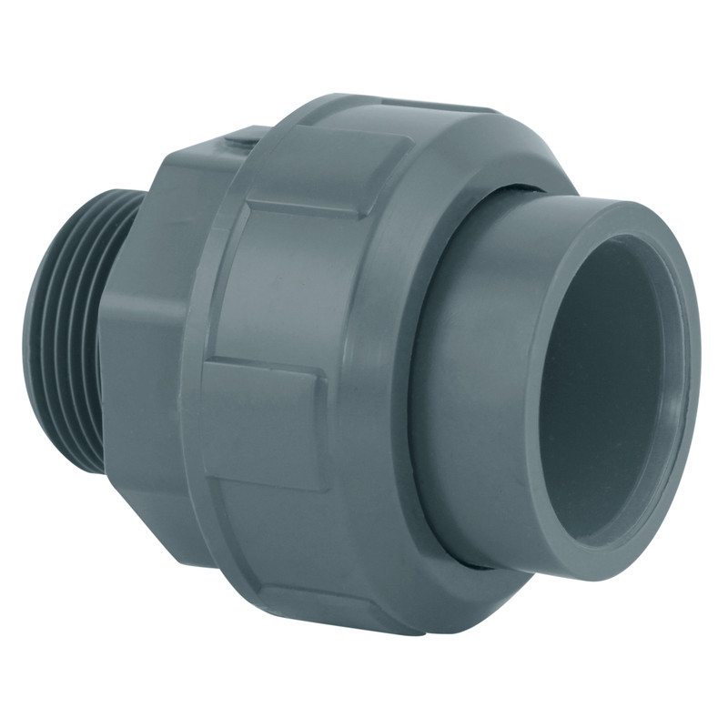 Manchon union 3 pièces PVC pression femelle/fileté