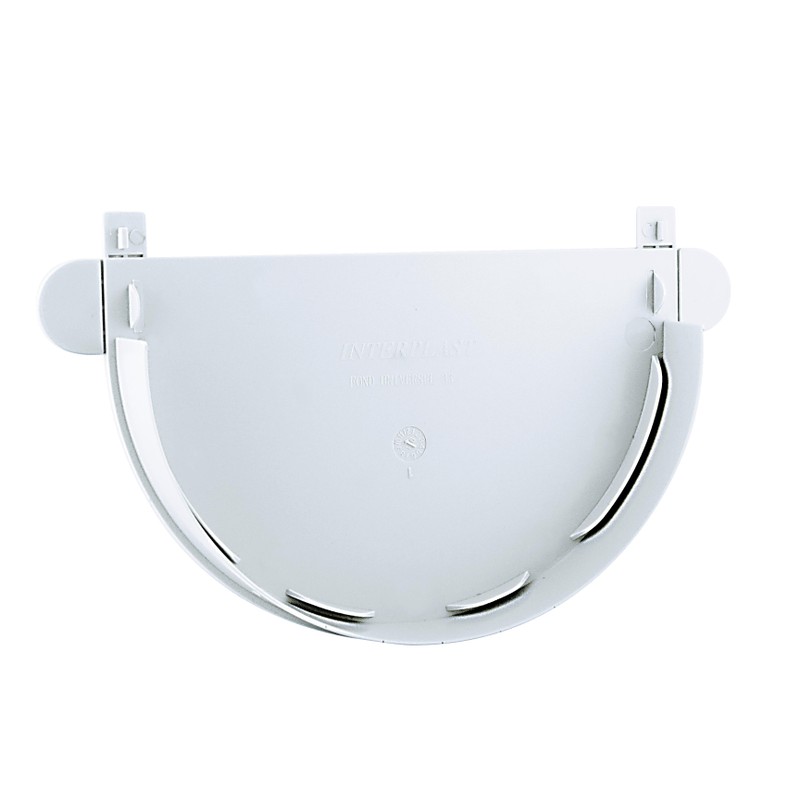 Fond universel gouttière ronde dév.330 blanc