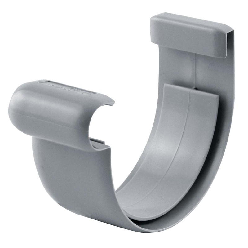 Jonction à coller gouttière ronde dév.160 gris