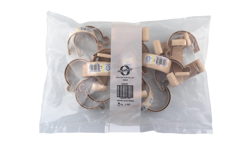 Jonction à coller gouttière ronde dév.160 sable – Image 2