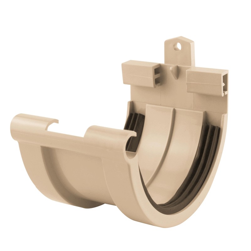 Jonction à joint gouttière ronde dév.250 sable