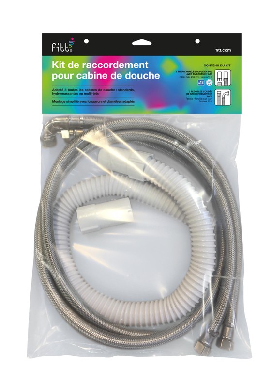 Kit de raccordement pour cabine de douche DN13