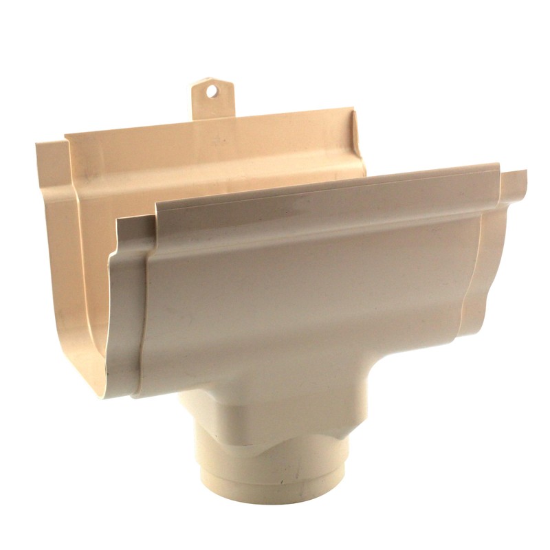 Naissance centrale à coller gouttière carrée C140 sable – Image 2