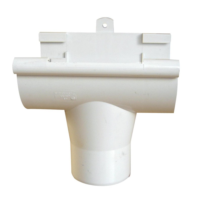 Naissance centrale à coller gouttière ronde dév.250 blanc – Image 3