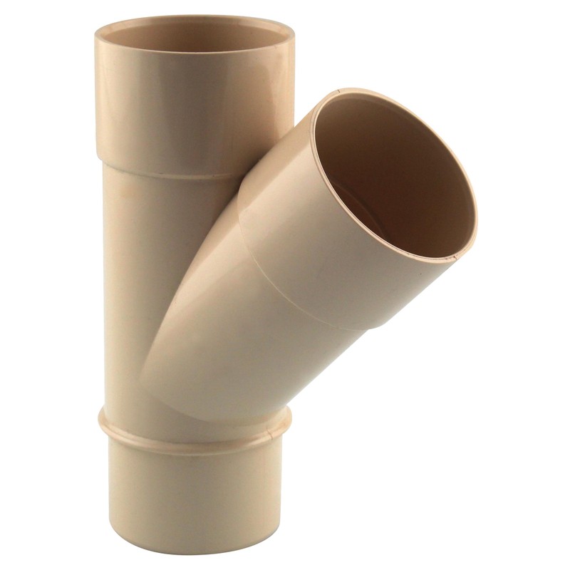 Culotte de descente 45° Ø50 mâle/femelle sable