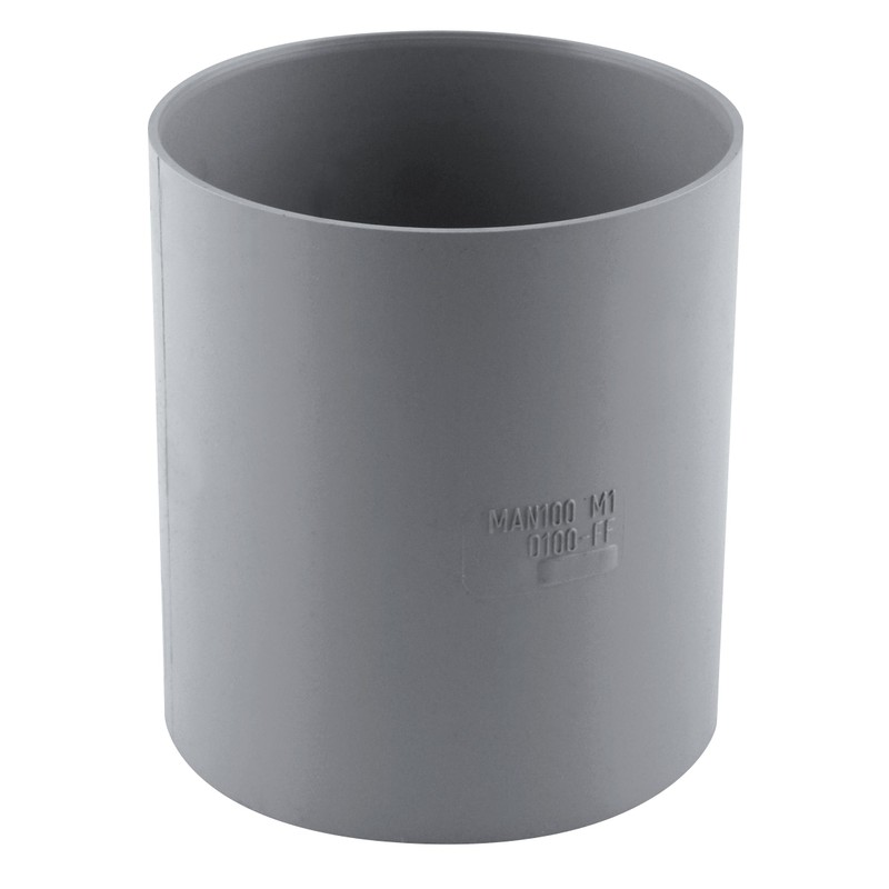 Manchon de descente Ø100 femelle/femelle gris