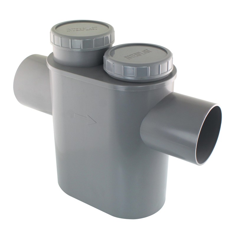Siphon disconnecteur PVC évacuation Ø100
