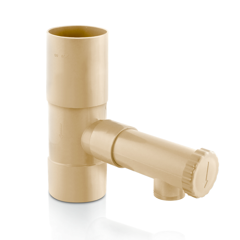 Collecteur récupérateur d'eau de pluie sable pour tuyau Ø50