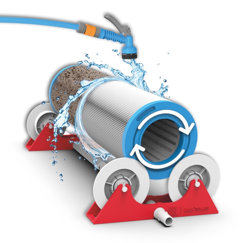 Nettoyeur de cartouches de filtration NODI ROLLER – piscines et spas