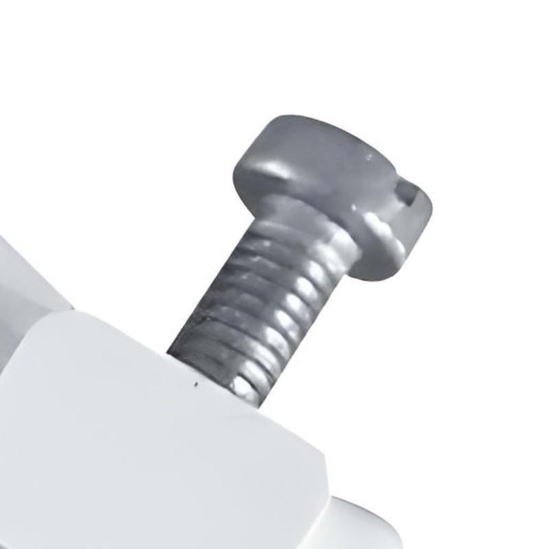 Crochet orientable gouttière blanc – Image 4