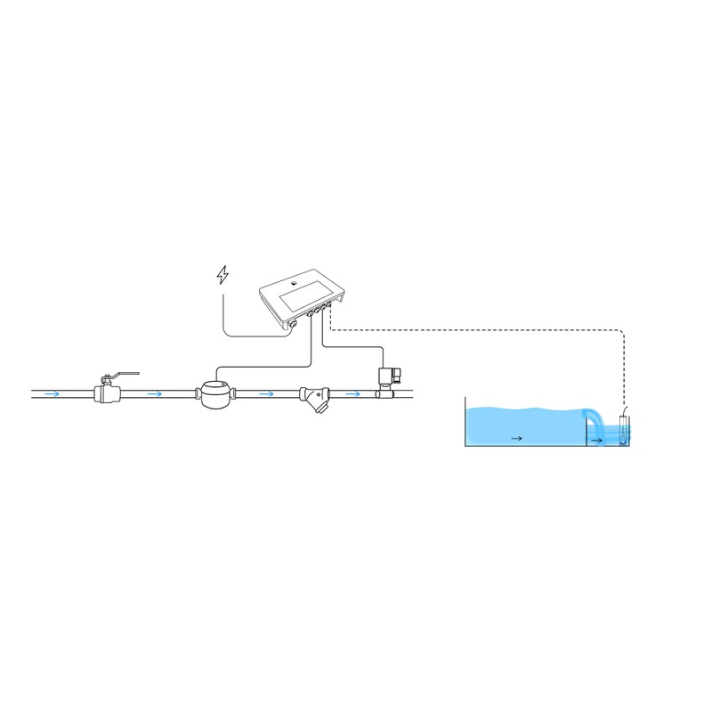Régulation de niveau connectée Niva VP pour piscine à débordement – Image 2