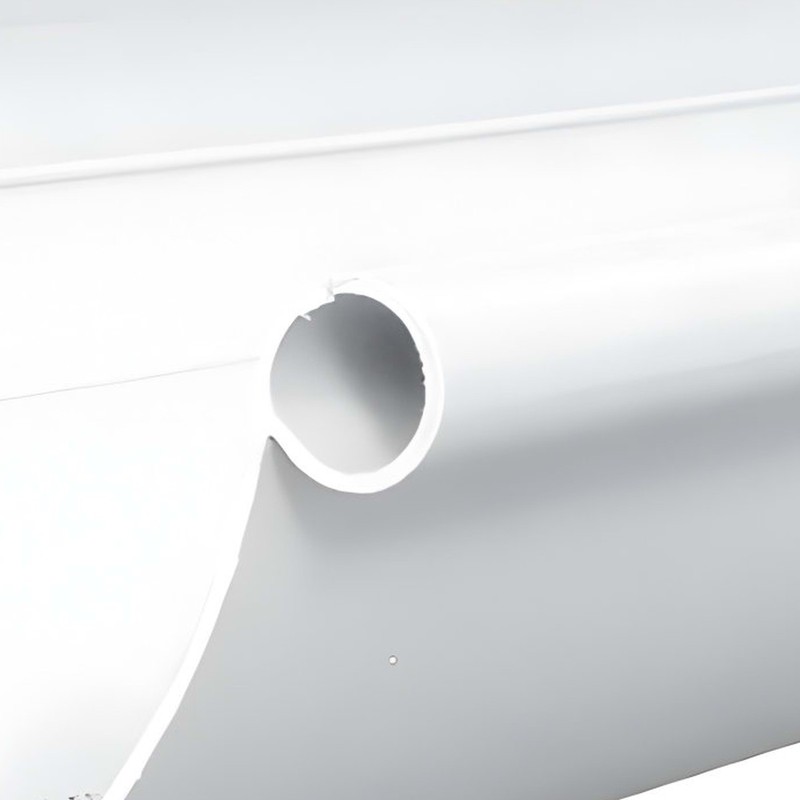 Profil de gouttière ronde dév.250 blanc longueur 4m – Image 3