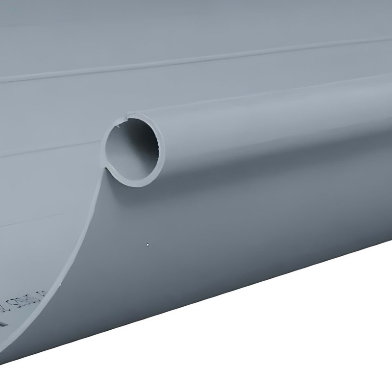 Profil de gouttière ronde dév.330 gris longueur 4m – Image 3