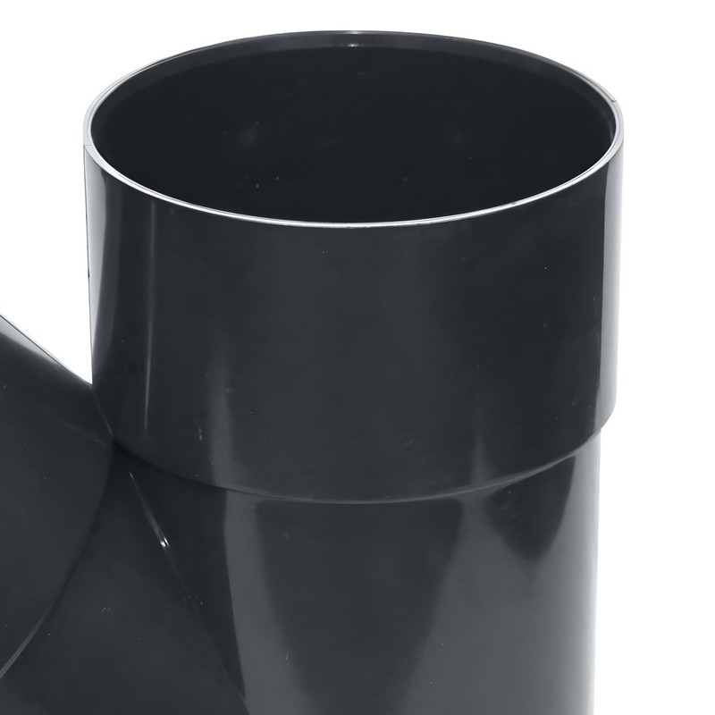 Culotte de descente 45° Ø80 mâle/femelle graphite – Image 2