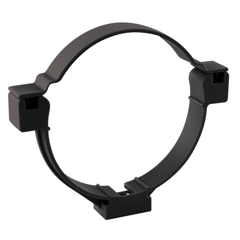 Collier de fixation sans vis pour tube de descente Ø80 graphite