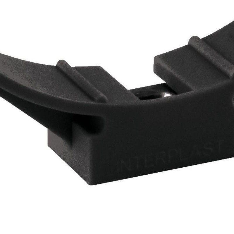 Collier de fixation sans vis pour tube de descente Ø80 graphite – Image 2